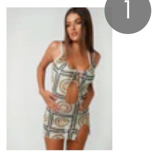 Princess Polly Jagger & Stone Mini Dress Green